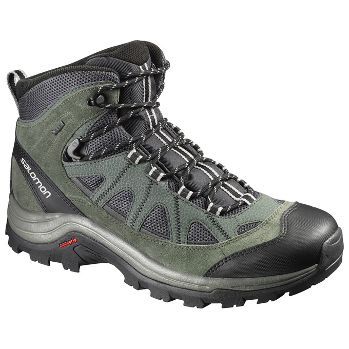 SALOMON AUTHENTIC LTR GTX® Philippines - Men's Hiking Boots - Olive/Black | 679203-FVX